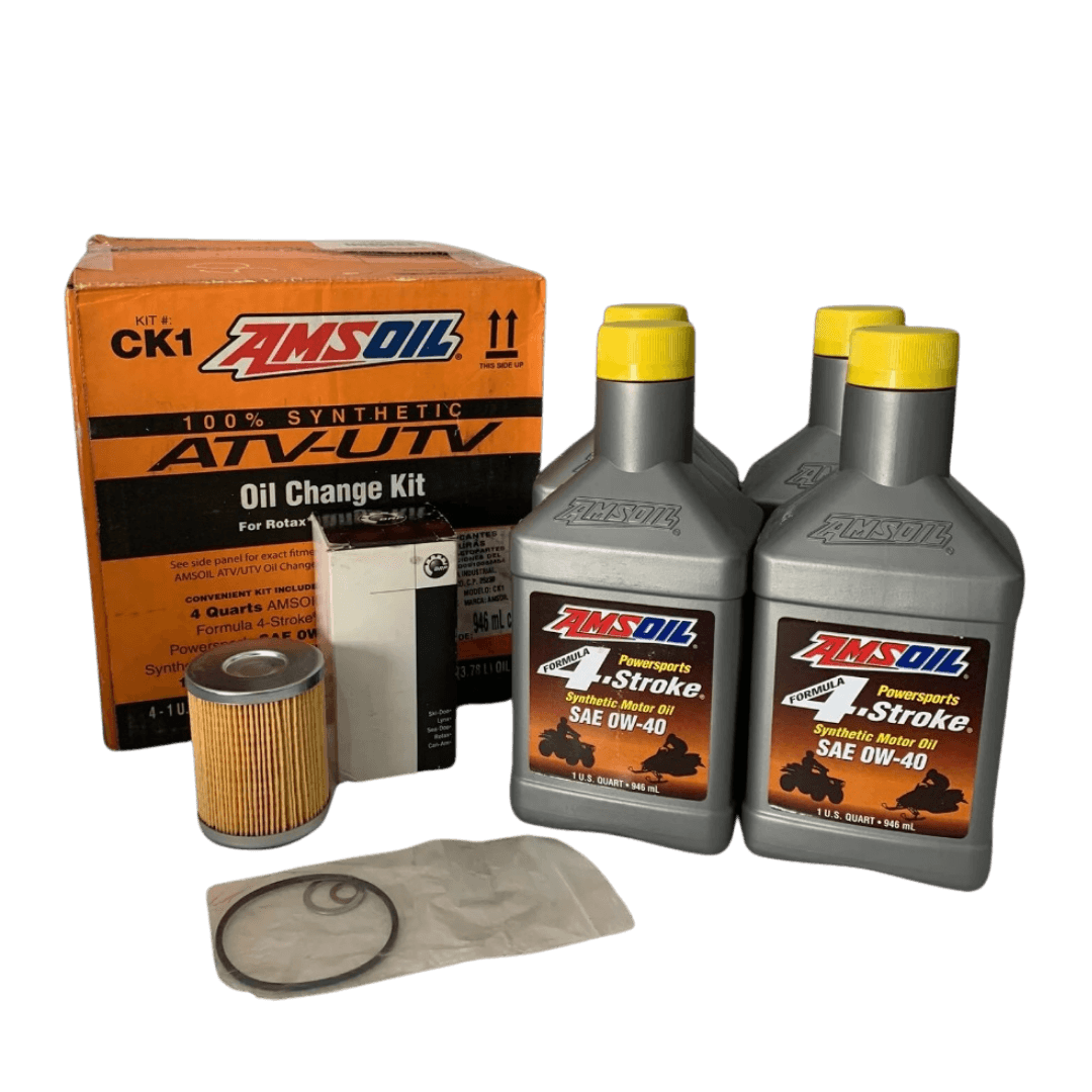 Amsoil Kit ATV/UTV AMSOIL para Vehículos Can-Am® CK1 - 4 Cuartos SAE 5W-40 con Filtro, Junta Tórica y Arandelas 1 Paquete