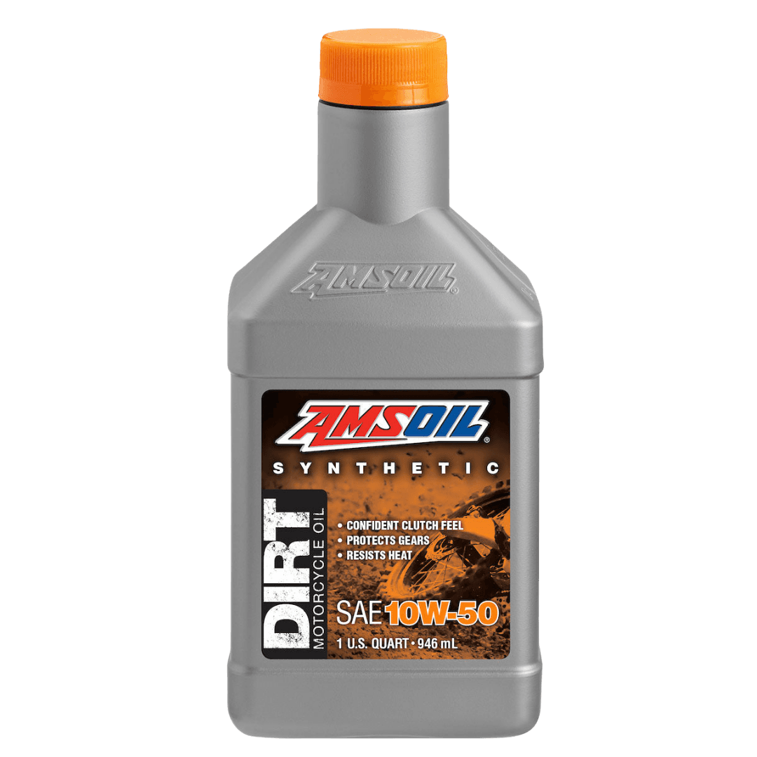 Amsoil Aceite para Motocross DIRT 100 % Sintético AMSOIL 10W-50 1 Cuarto - 946 ml.