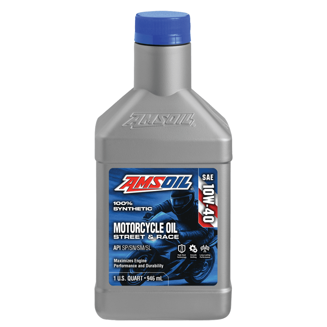 Amsoil Aceite para Motocicleta 100 % Sintético AMSOIL 10W-40 METRIC 1 Cuarto - 946 ml.