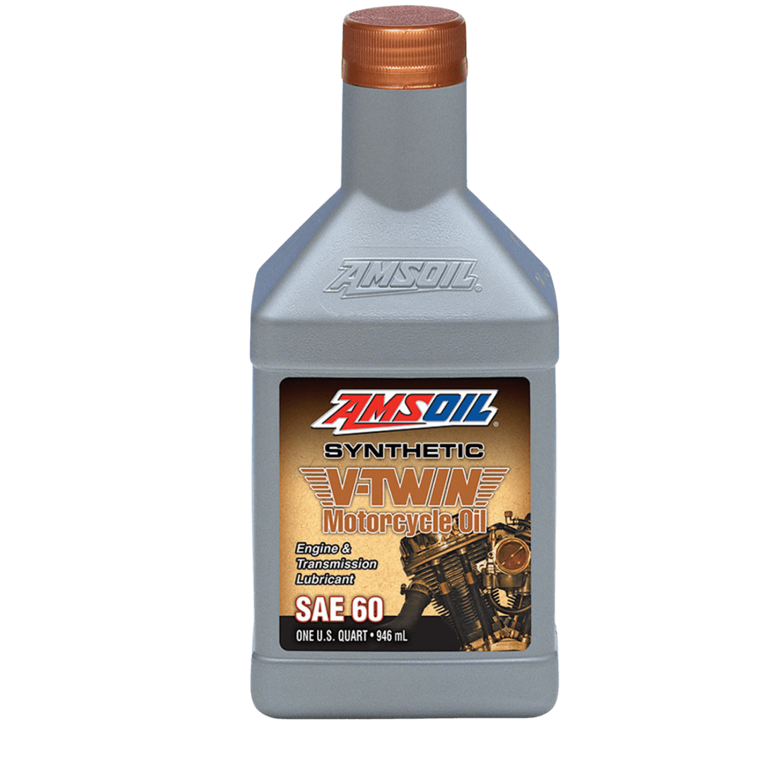 Amsoil Aceite para Motocicleta SAE 60 AMSOIL 100 % Sintético V-Twin 1 Cuarto - 946 ml.