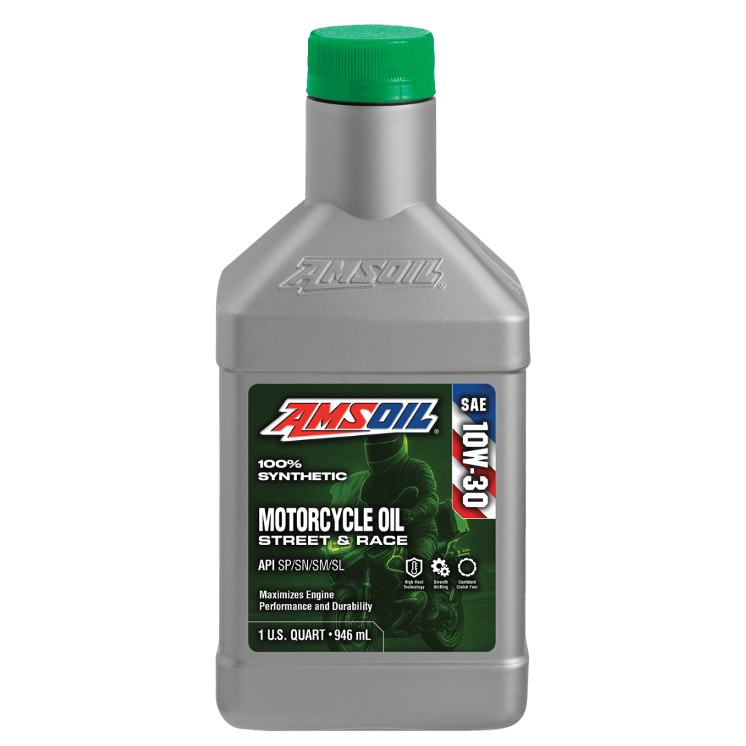 Amsoil Aceite para Motocicleta 100 % Sintético AMSOIL 10W-30 METRIC 1 Cuarto - 946 ml.
