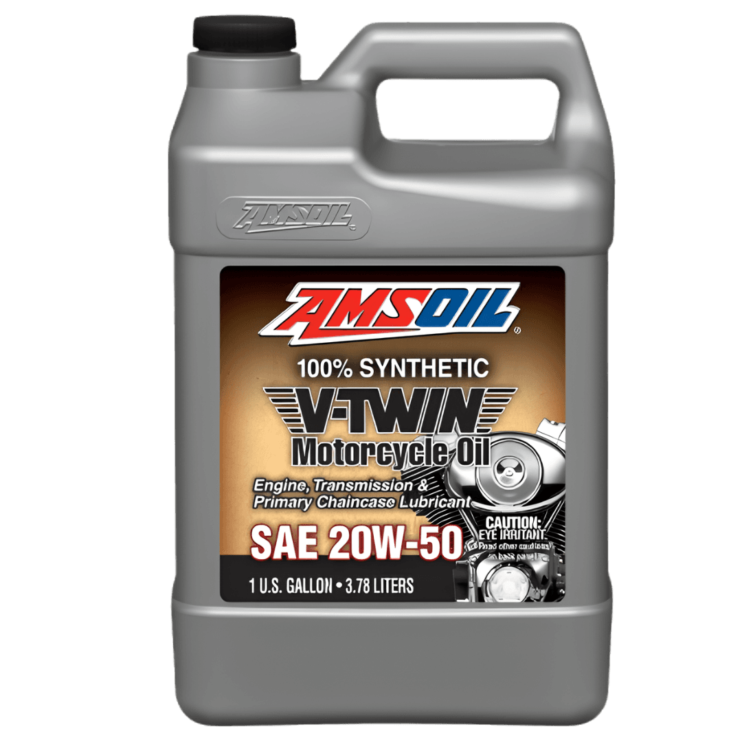 Amsoil Aceite para Motocicleta 20W-50 AMSOIL 100 % Sintético V-Twin Garrafa 1 Galón - 3.785 L.