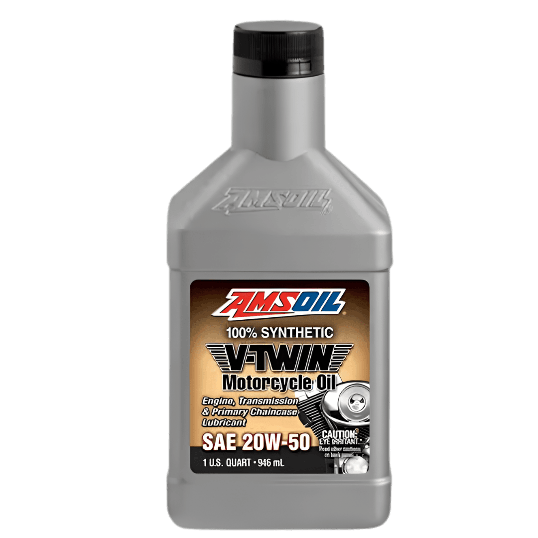 Amsoil Aceite para Motocicleta 20W-50 AMSOIL 100 % Sintético V-Twin 1 Cuarto - 946 ml.