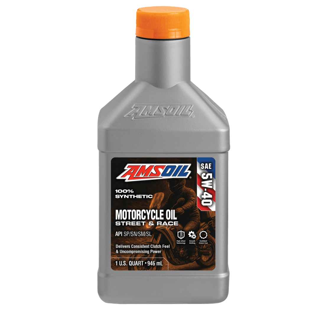 Amsoil Aceite para Motocicleta 100 % Sintético AMSOIL 5W-40 METRIC 1 Cuarto - 946 ml.