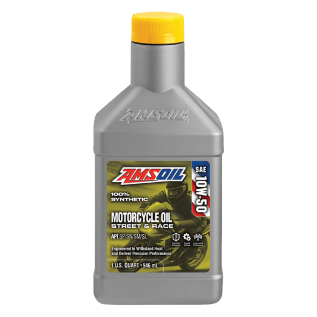 Amsoil Aceite para Motocicleta 100 % Sintético AMSOIL 10W-50 METRIC 1 Cuarto - 946 ml.