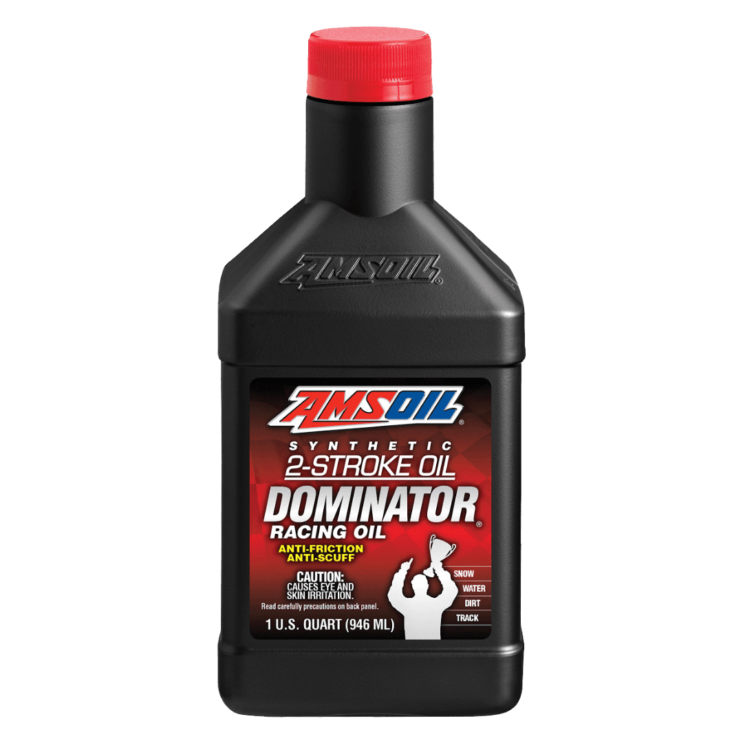 Amsoil Aceite de Competición de 2 Tiempos 100 % Sintético AMSOIL DOMINATOR® 1 Cuarto - 946 ml.